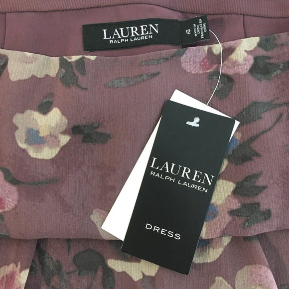 Lauren Ralph Lauren Women's Sz 12 Floral Georgette Tiered Mini Skirt NWT - Picture 8 of 15